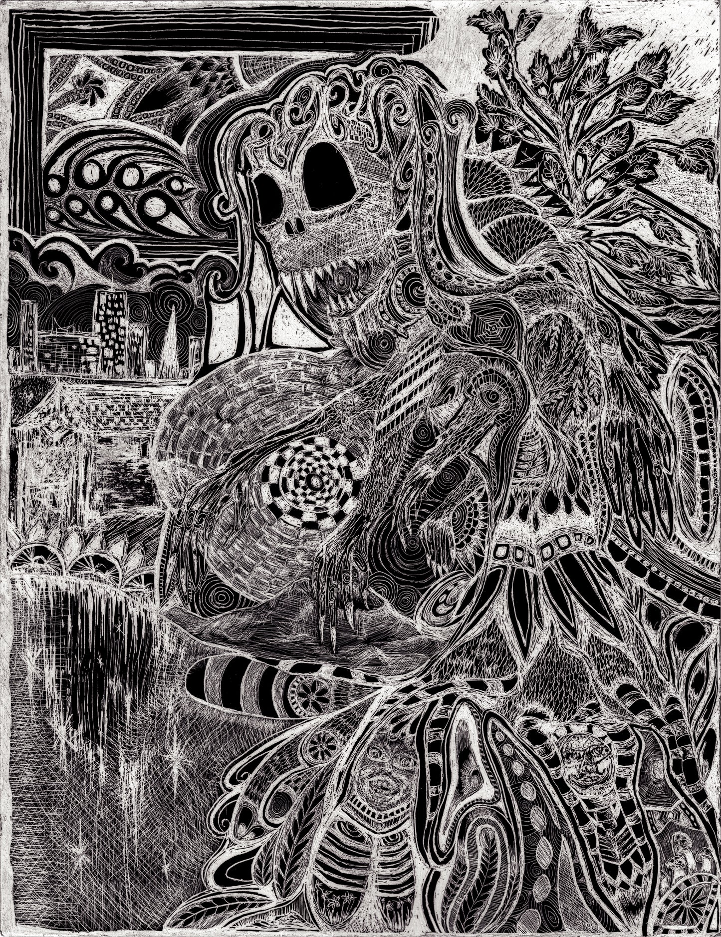 Memories-Scratch Art- 8.5" x 11"