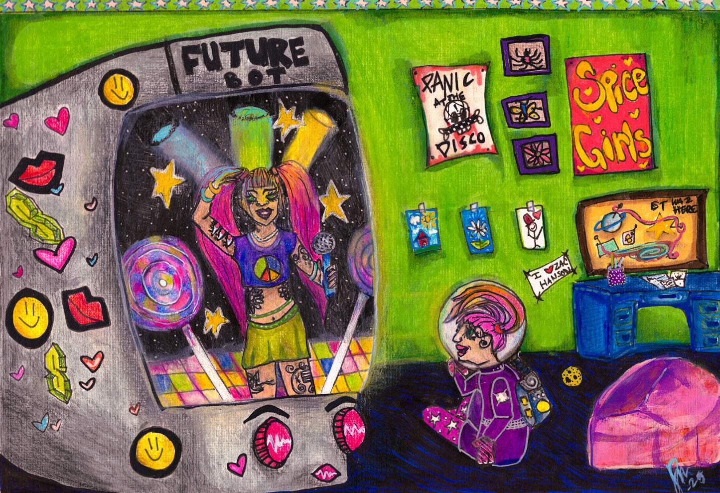 Future Bot-(8" × 10")