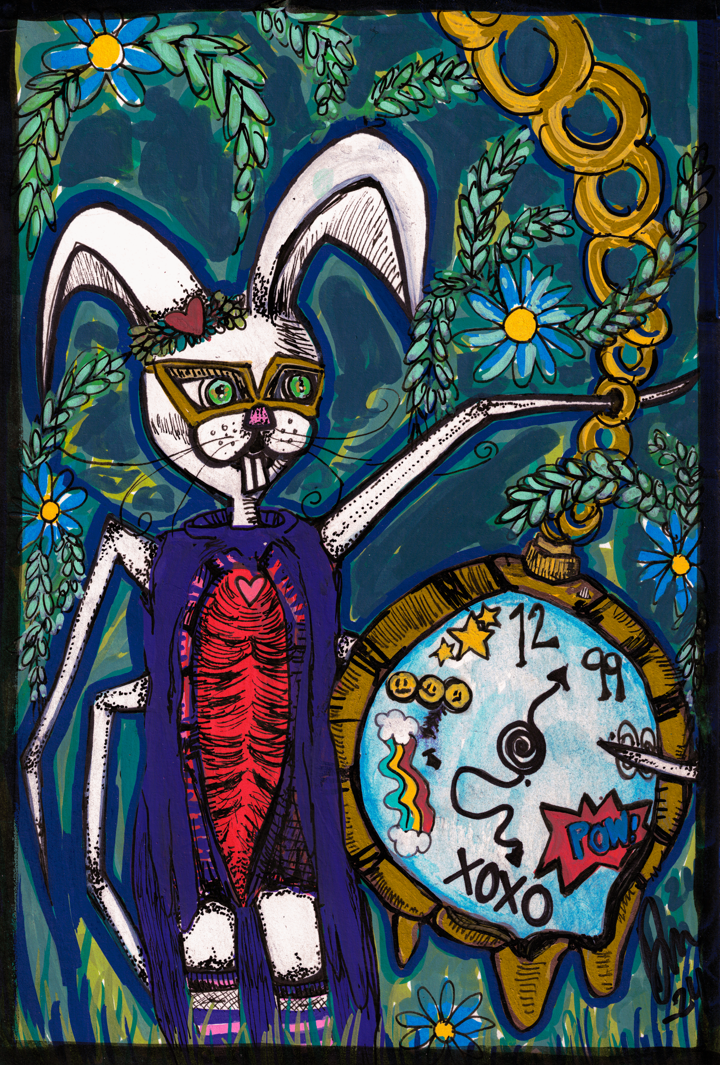 White Rabbit-5.5" x 8.5"