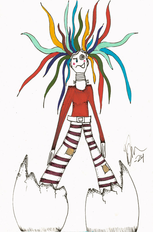 (OS) Built Different- 6"x 9"