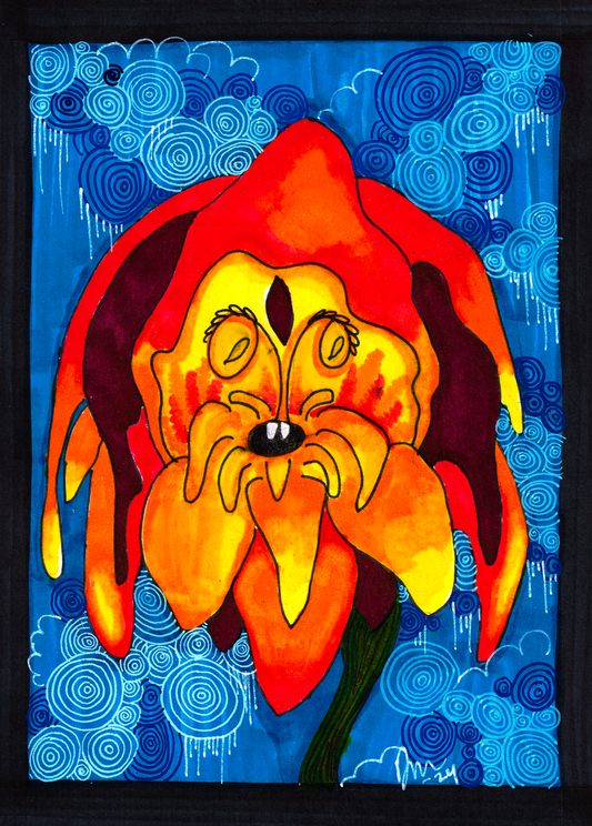 (OS) Droopy Face- 6"x 8"