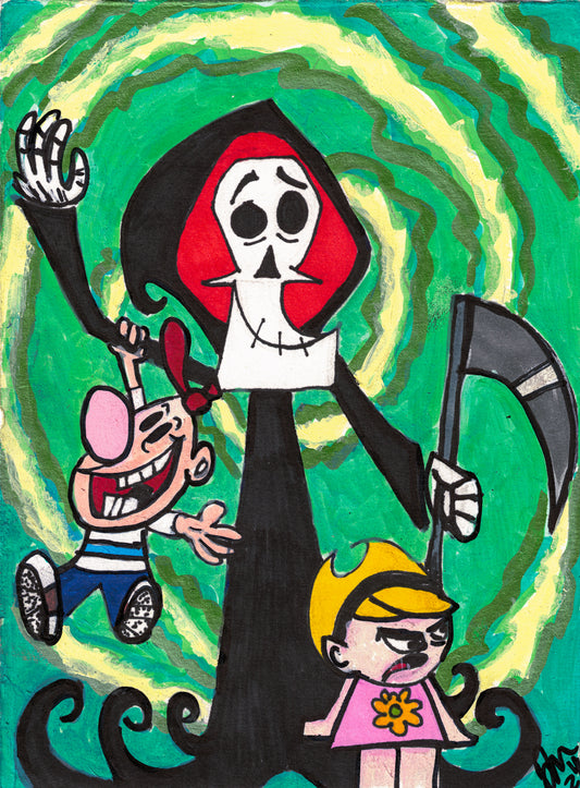 Friends with Death-(8" × 10")