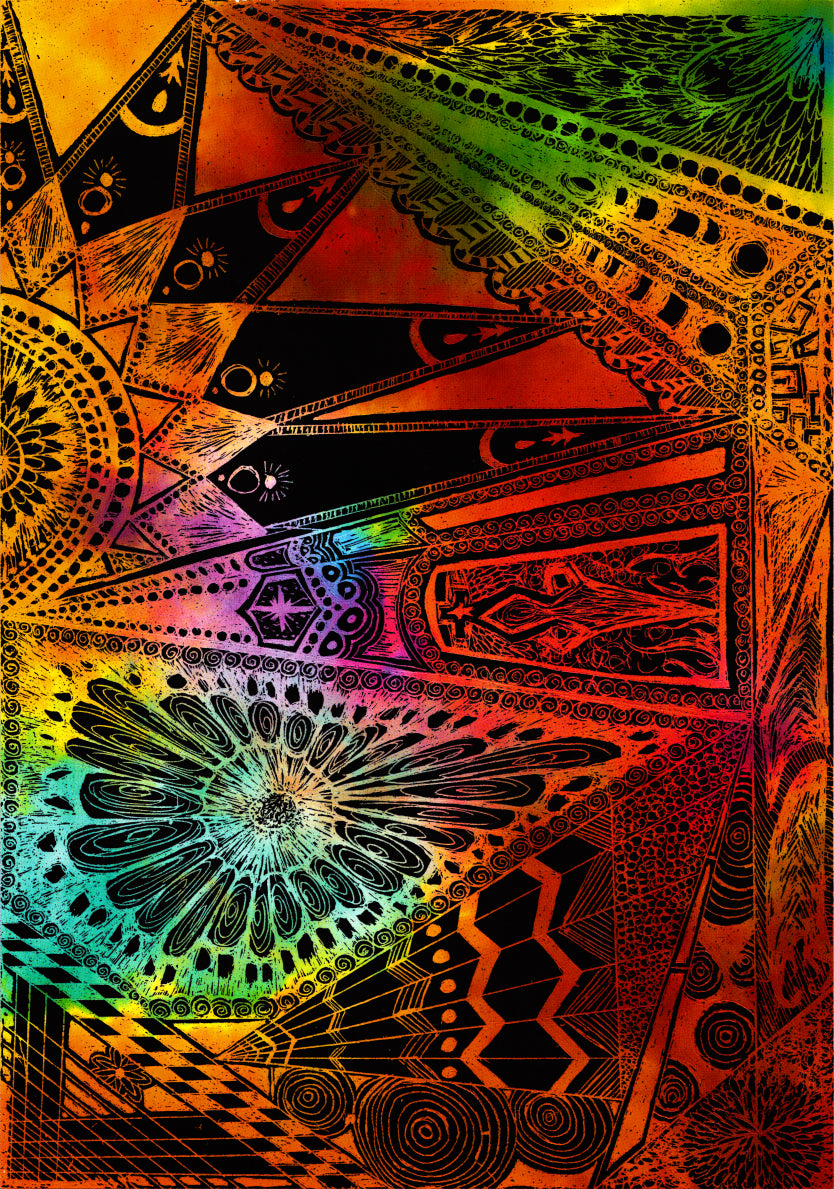 Power-Scratch Art-8.5" x 11"