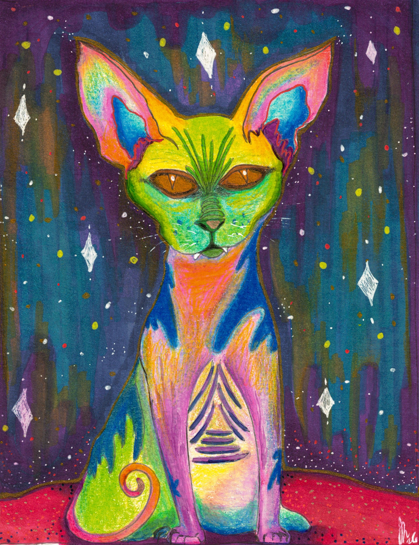 (OS) Space Sphynx-5 1/4" x 7"